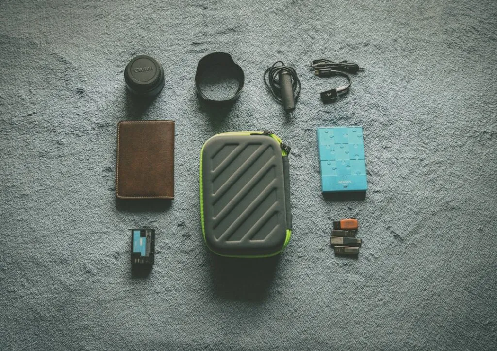 Photo hand luggage essentials
